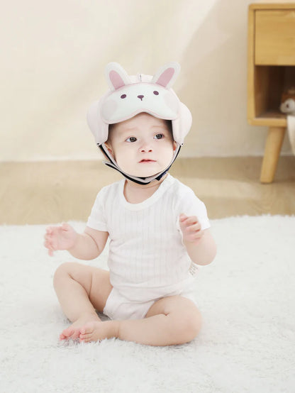 MAMBOBABY SAFETY HELMET BREATHABLE RABBIT PINK 6-24