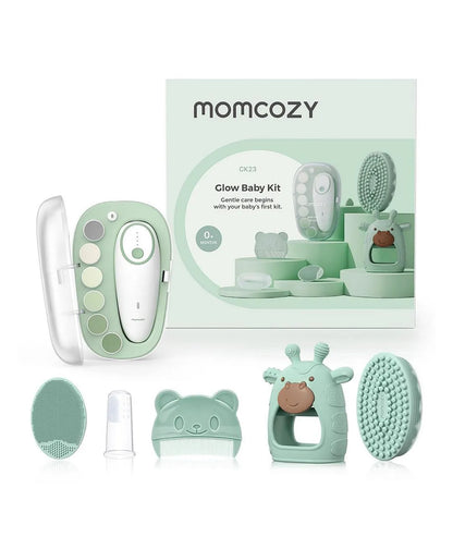 Momcozy Glow Baby Grooming And Cleansing Kit - Green - 6 Pcs
