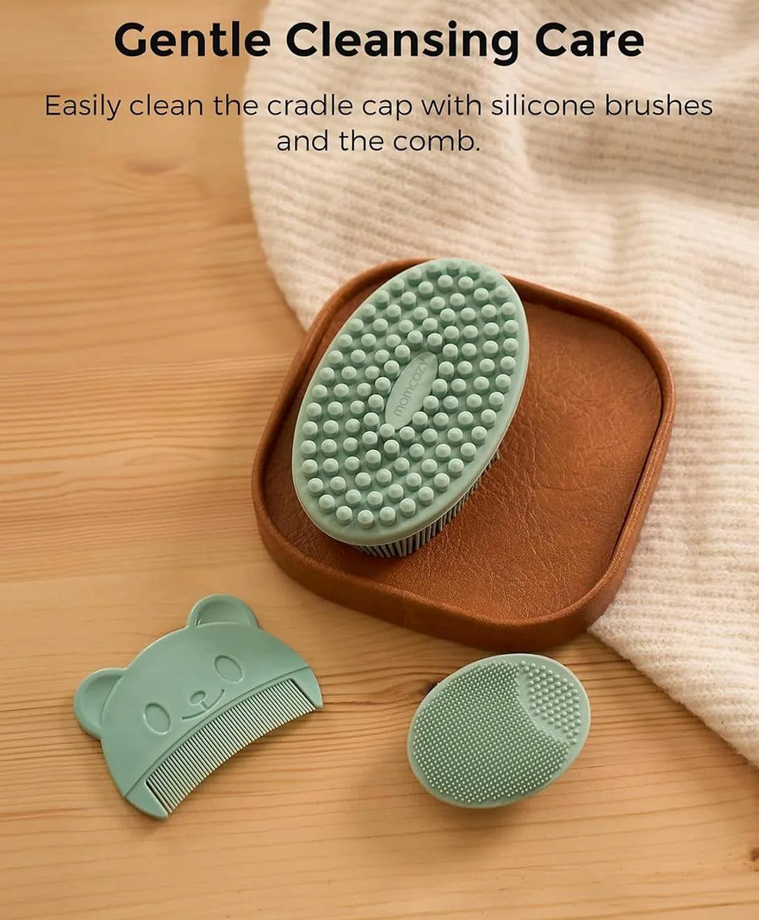 Momcozy Glow Baby Grooming And Cleansing Kit - Green - 6 Pcs