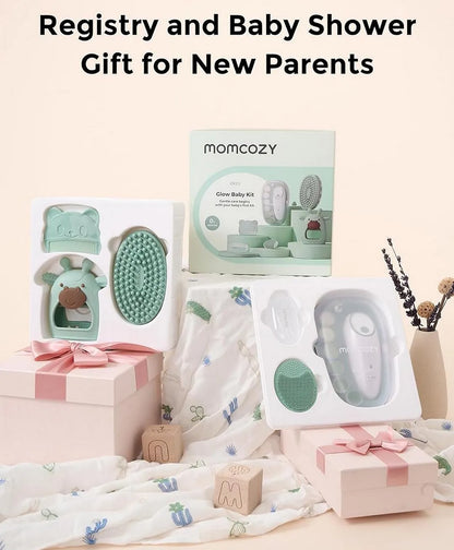 Momcozy Glow Baby Grooming And Cleansing Kit - Green - 6 Pcs