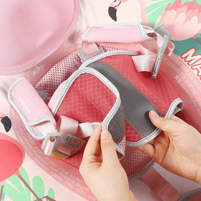 MAMBOBABY BABY FLOAT PINK FLAMINGO WITH CANOPY