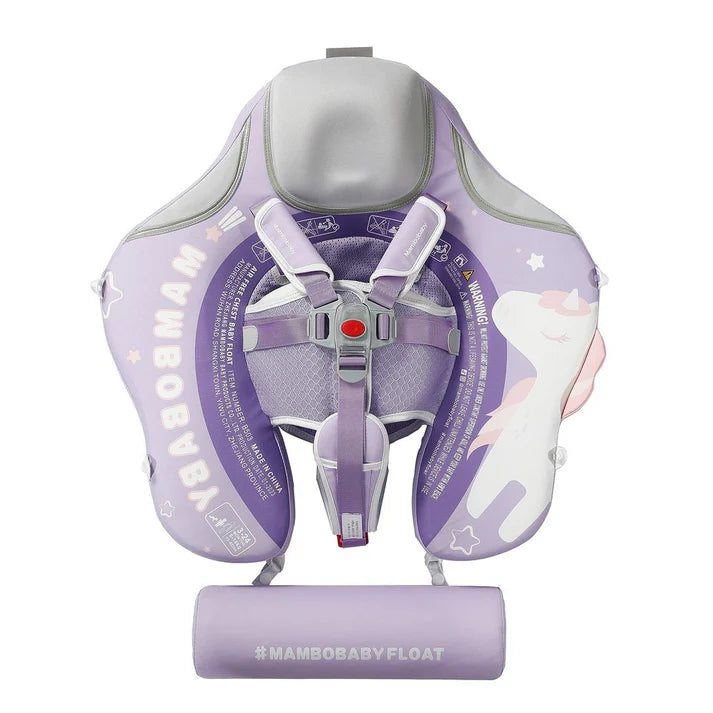 MAMBOBABY BABY FLOAT PURPLE UNICORN WITH CANOPY