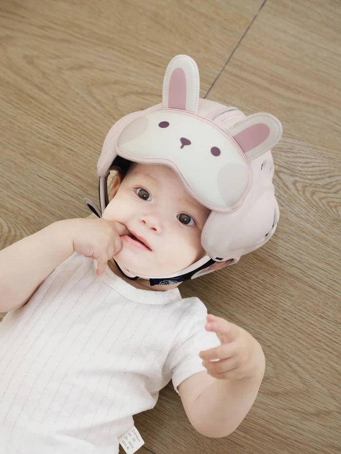 MAMBOBABY SAFETY HELMET BREATHABLE RABBIT PINK 6-24