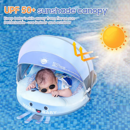 MAMBOBABY BABY FLOAT JELLY DREAM BLUE WITH CANOPY