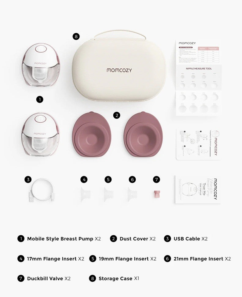 Momcozy Mobile Style Double Breast Pump M6 Maroon