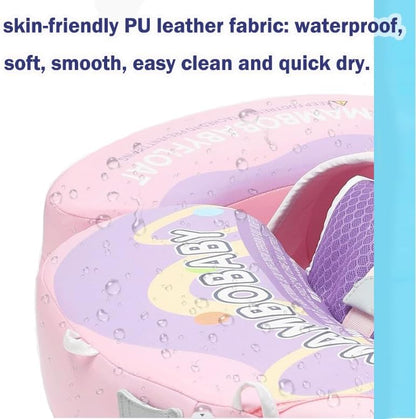 MAMBOBABY BABY FLOAT DOUGHNUTS PINK WITH CANOPY