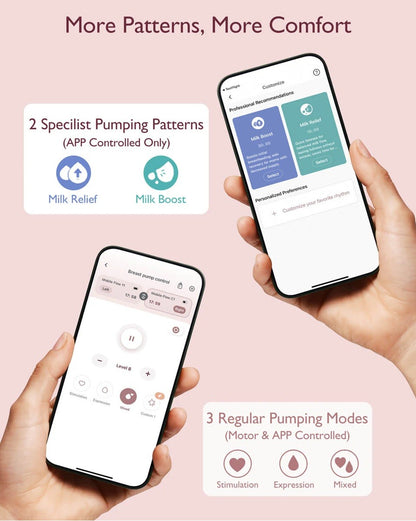 Momcozy Mobile Flow™ Hands-Free Double Breast Pump M9 Maroon