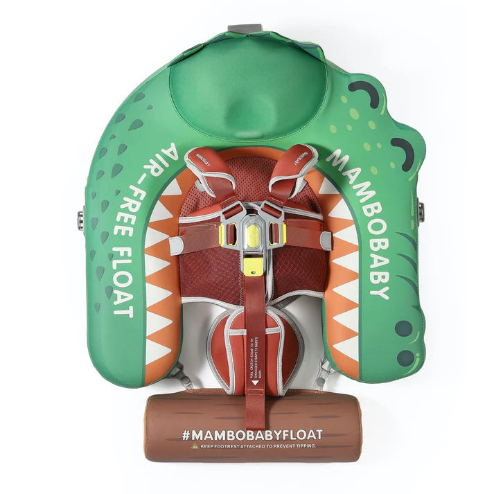 MAMBOBABY BABY FLOAT CROCODILE GREEN WITH CANOPY