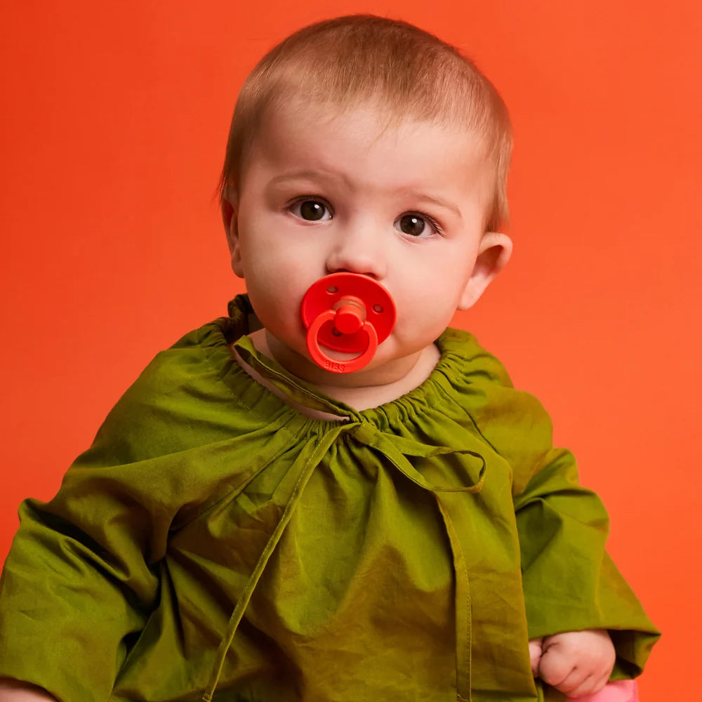 Bibs Pacifier Boheme 2 Pack Latex Anatomical Nipple - Woodchuck/Blush