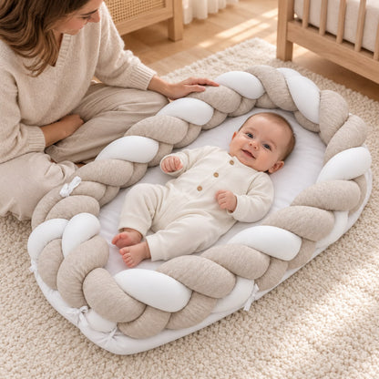 BABY MOON  KNOTTED Wrapped Bumper With Mattress