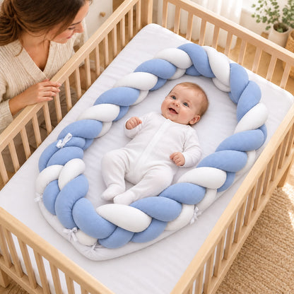 BABY MOON  KNOTTED Wrapped Bumper With Mattress