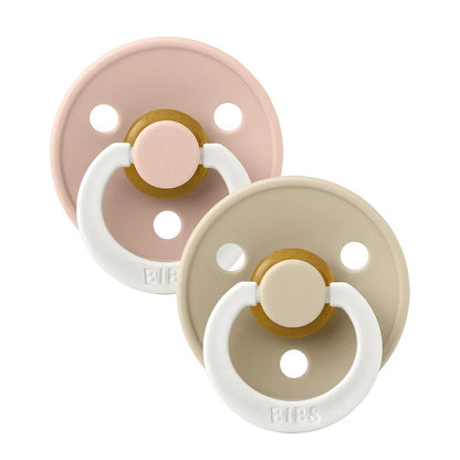 Bibs Pacifier 2 Pack Latex Glow