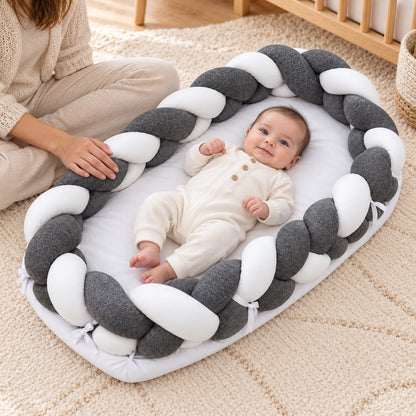 BABY MOON  KNOTTED Wrapped Bumper With Mattress