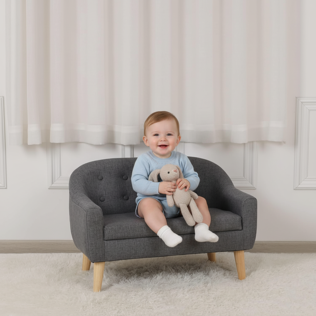 Miila Sofa Double Seats Grey