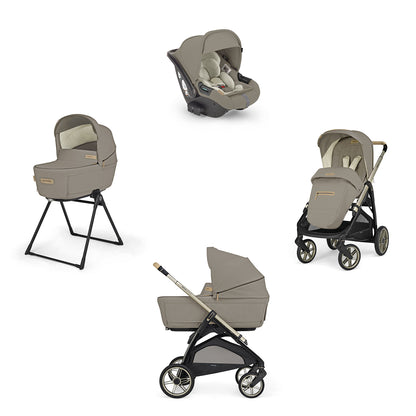 INGLESINA ELEMENT STROLLER DARWIN T 4 IN 1 FULL SET+BAG (HONEY BEIGE)