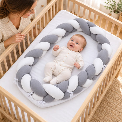 BABY MOON  KNOTTED Wrapped Bumper With Mattress