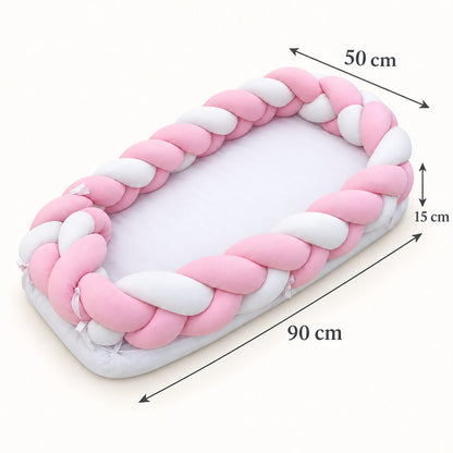 BABY MOON  KNOTTED Wrapped Bumper With Mattress
