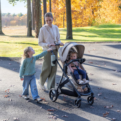 Evenflo - Shyft Intuiti+ Travel System featuring Revolve180 LiteMax NXT with SensorySoothe - Travertine