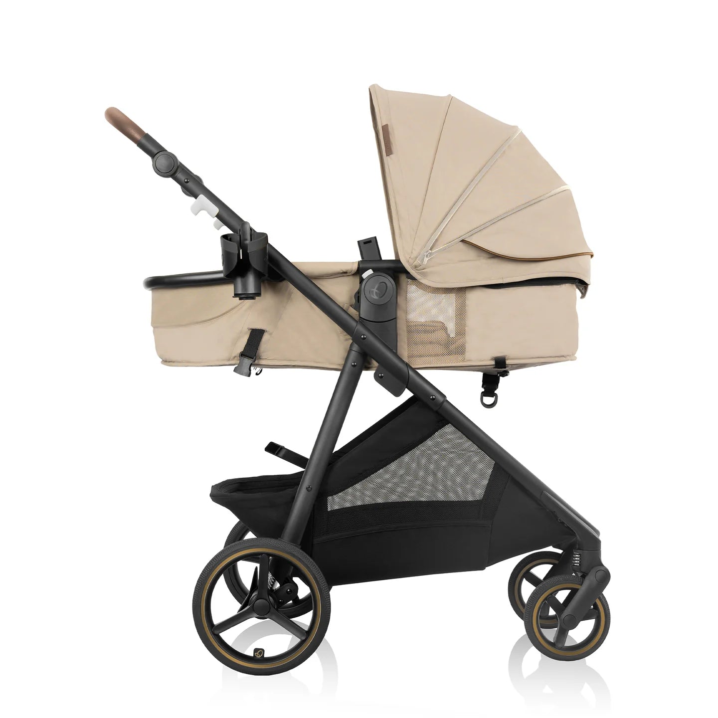 Evenflo - Shyft Intuiti+ Travel System featuring Revolve180 LiteMax NXT with SensorySoothe - Travertine
