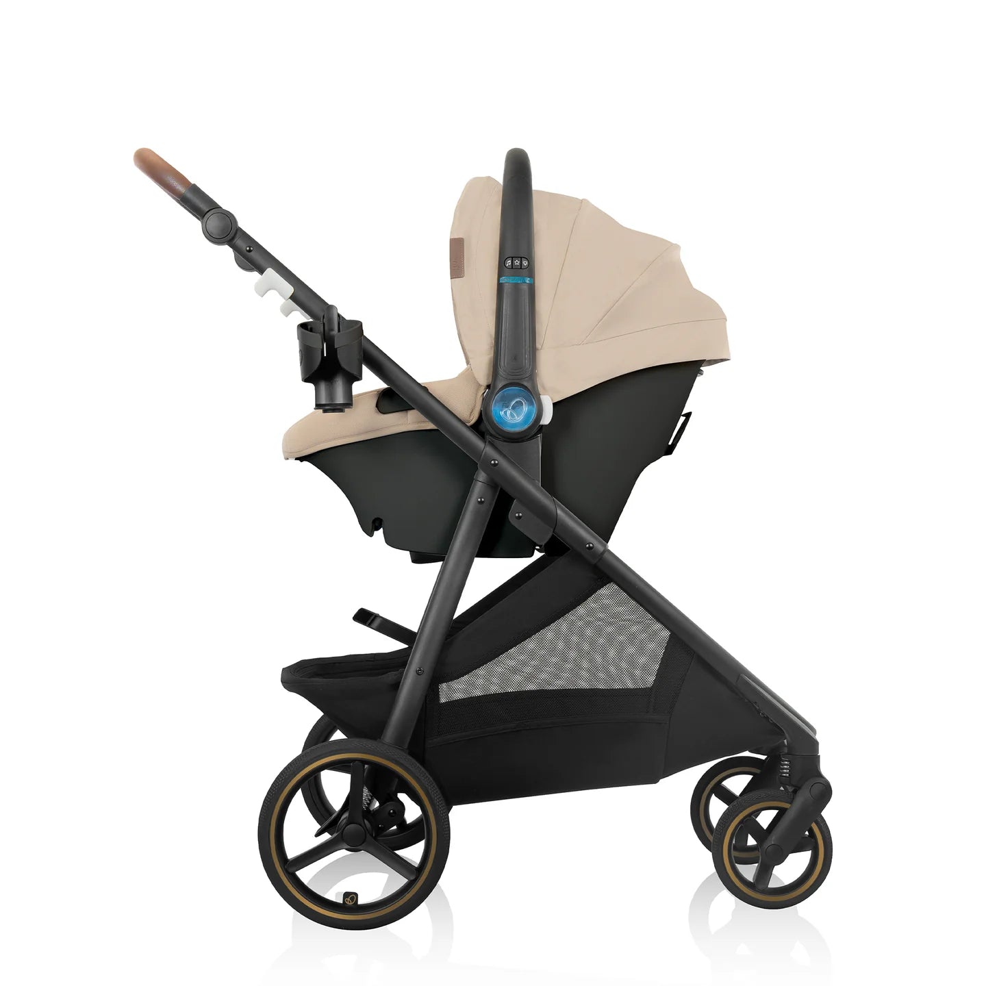 Evenflo - Shyft Intuiti+ Travel System featuring Revolve180 LiteMax NXT with SensorySoothe - Travertine