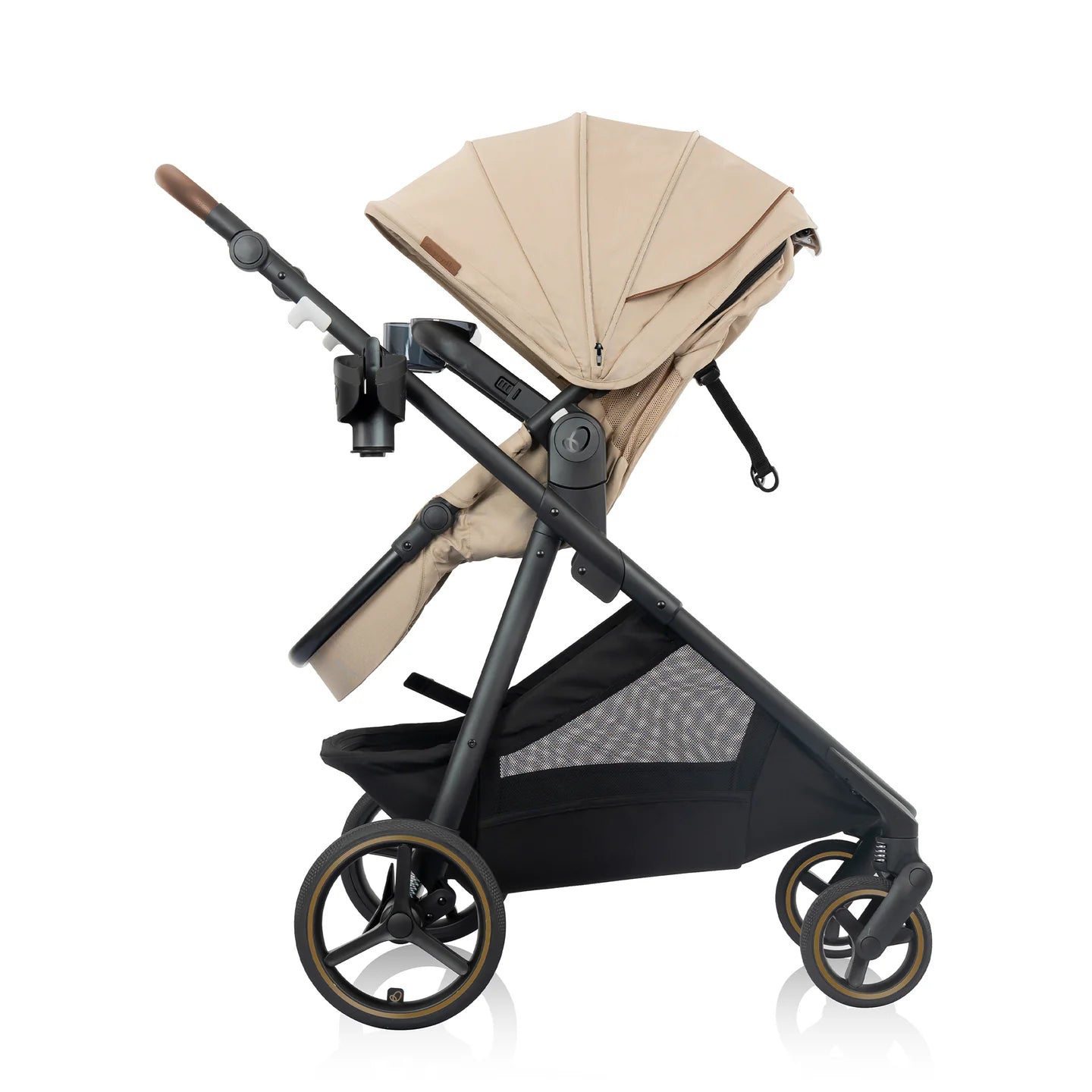 Evenflo - Shyft Intuiti+ Travel System featuring Revolve180 LiteMax NXT with SensorySoothe - Travertine