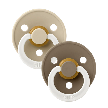 Bibs Pacifier 2 Pack Latex Glow