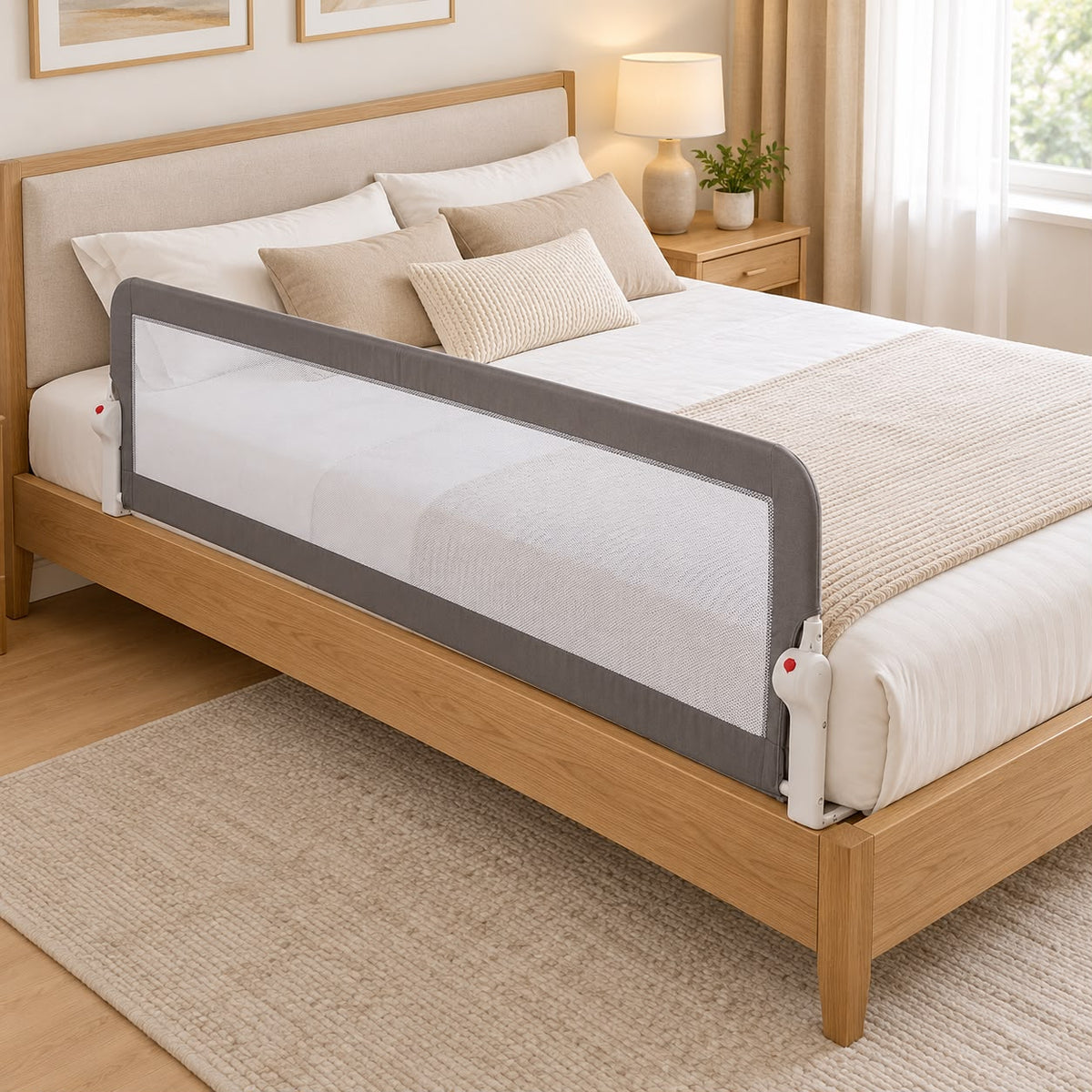 Miila Bed Rail 150 Cm Grey