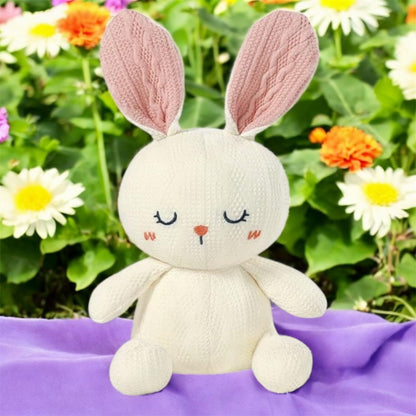 NOOEX TOY SOFT RABBIT OFF WHITE/PINK