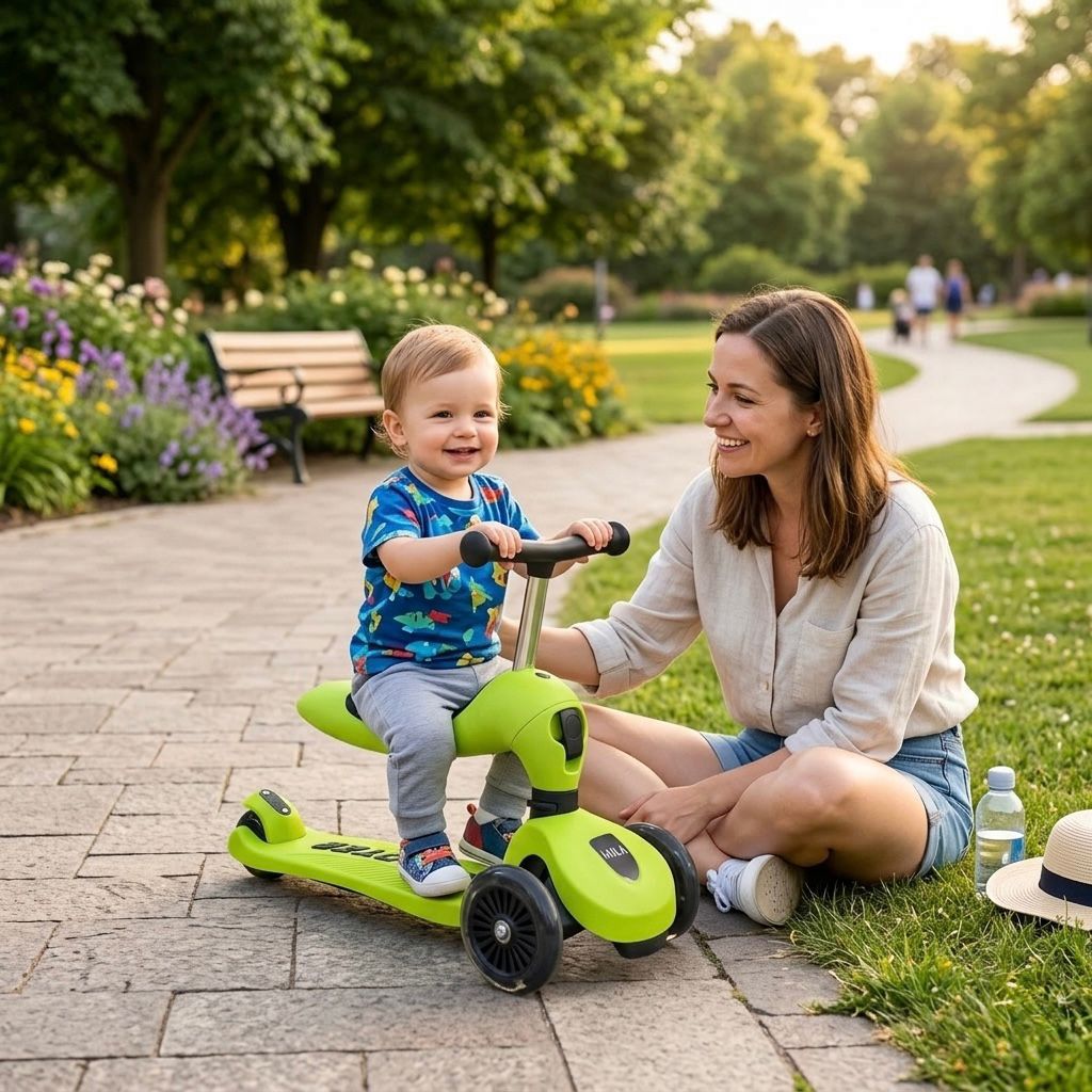 MIILA SCOOTER 2 IN 1 LIME GREEN