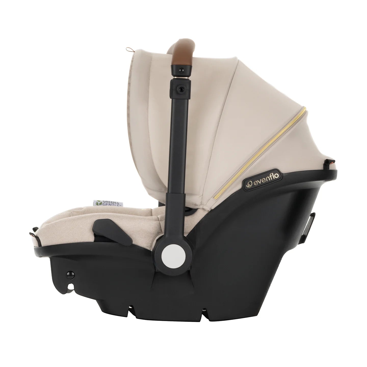 Evenflo - Shyft DualRide with Carryall Infant Car Seat and Stroller Beige (Champagne)