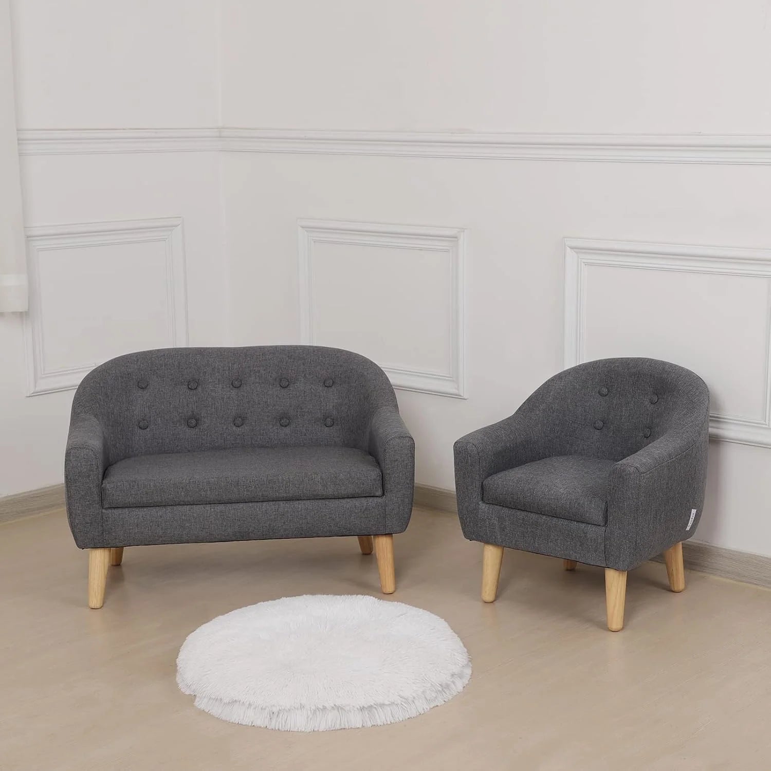 Miila Sofa Double Seats Grey