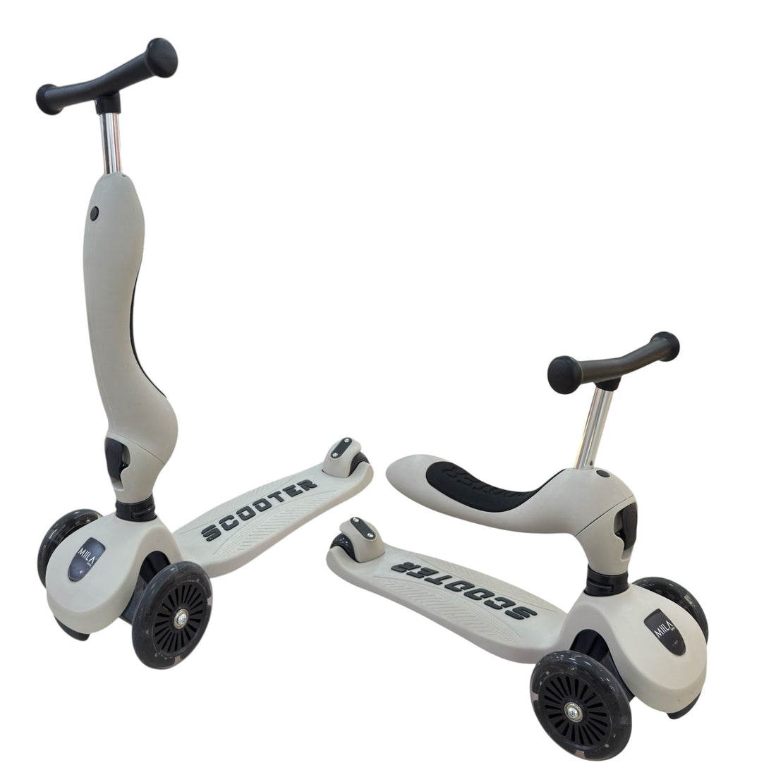 MIILA SCOOTER 2 IN 1 GREY