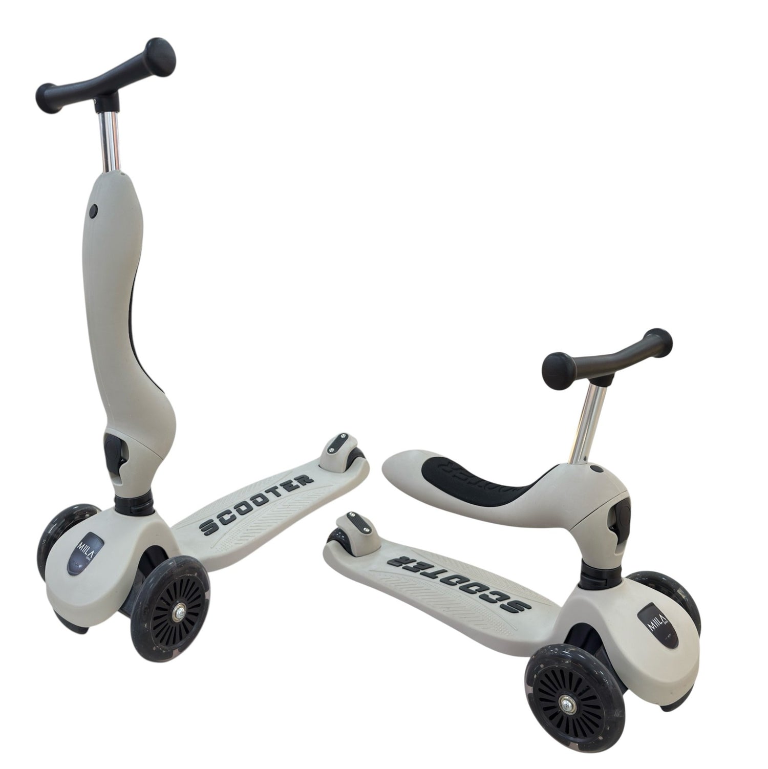 MIILA SCOOTER 2 IN 1 GREY