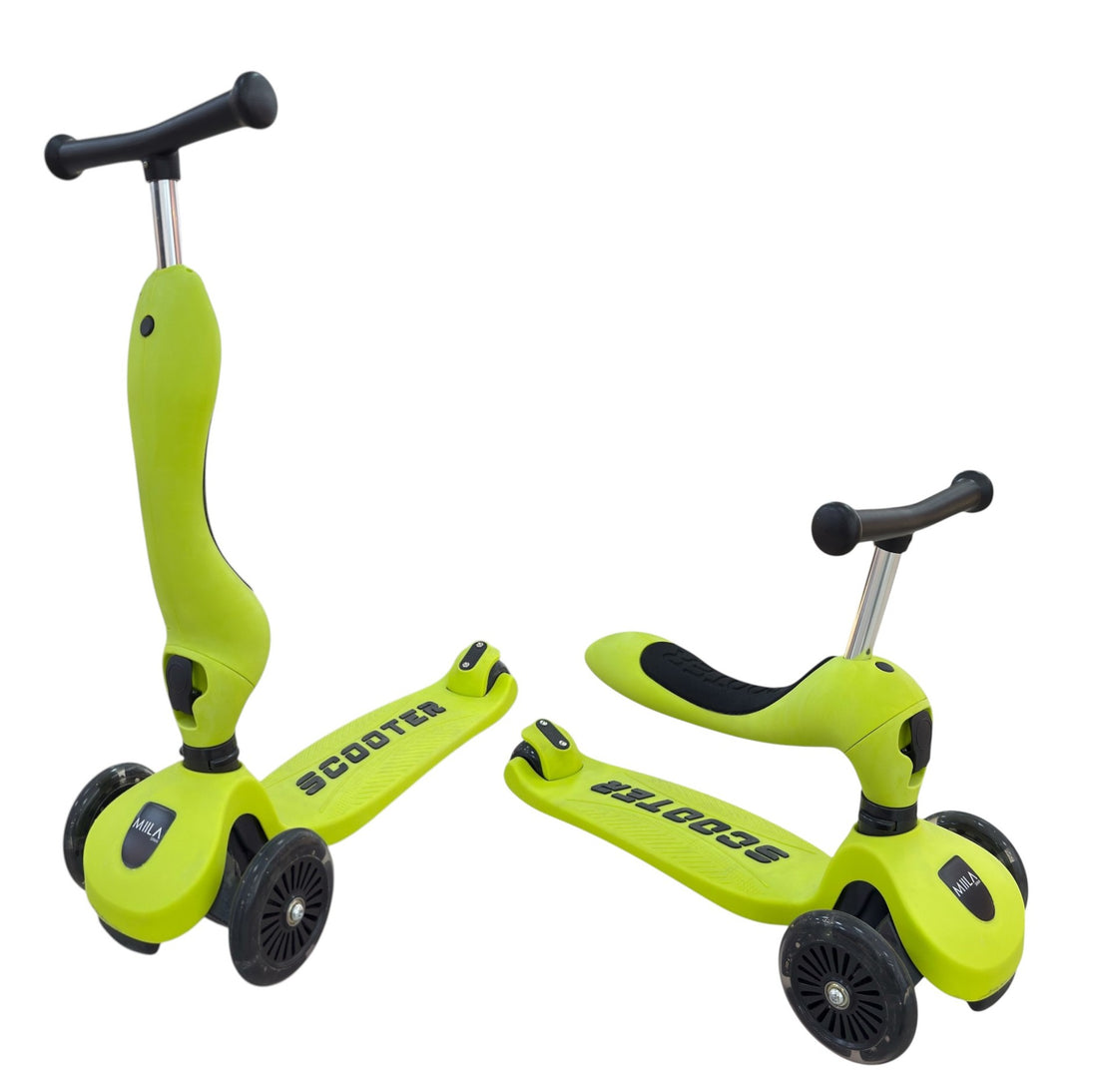 MIILA SCOOTER 2 IN 1 LIME GREEN
