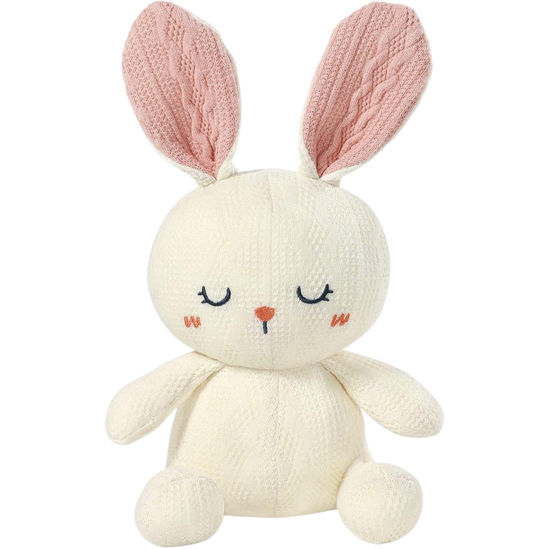 NOOEX TOY SOFT RABBIT OFF WHITE/PINK