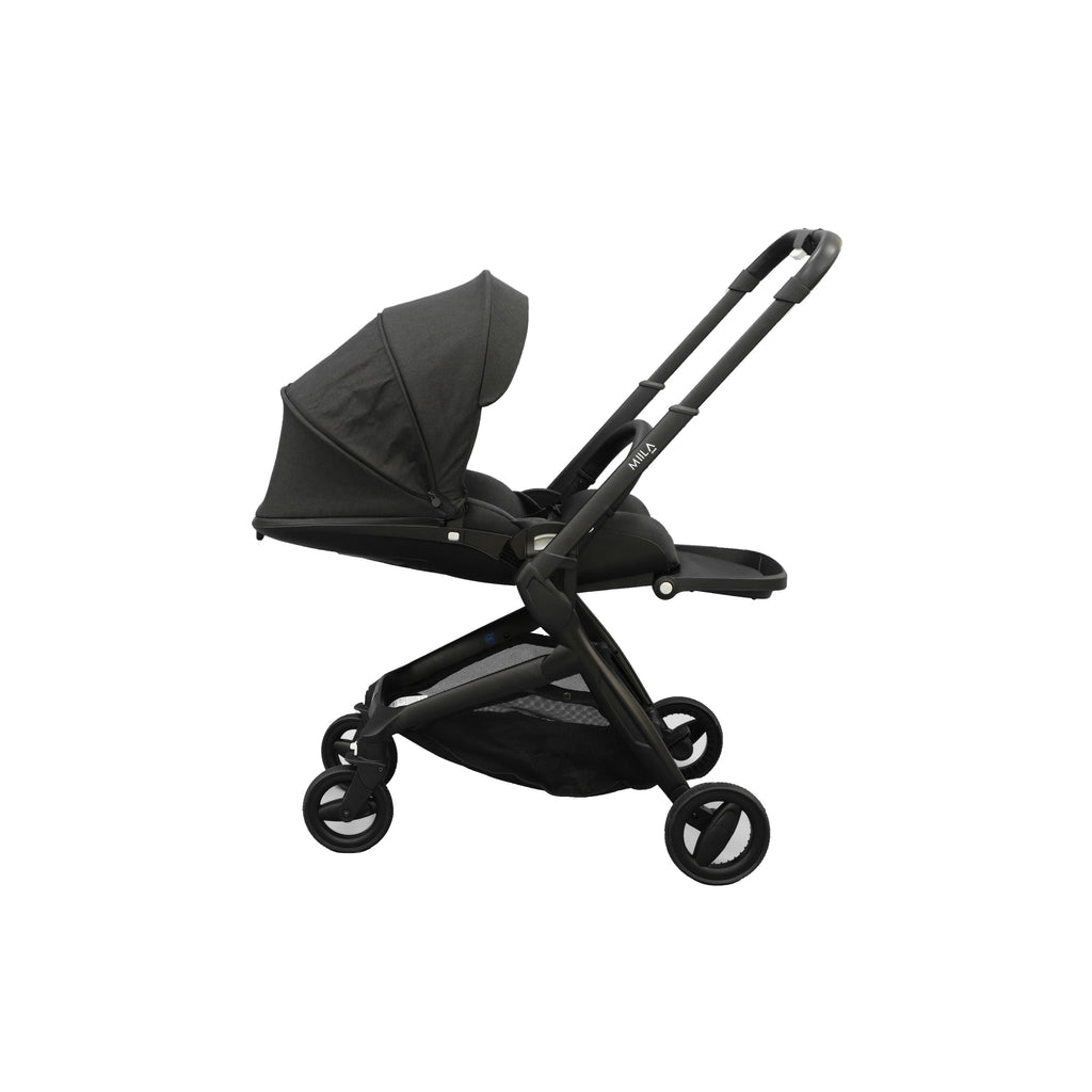 Miila 2 Directions Stroller and Adapter Black