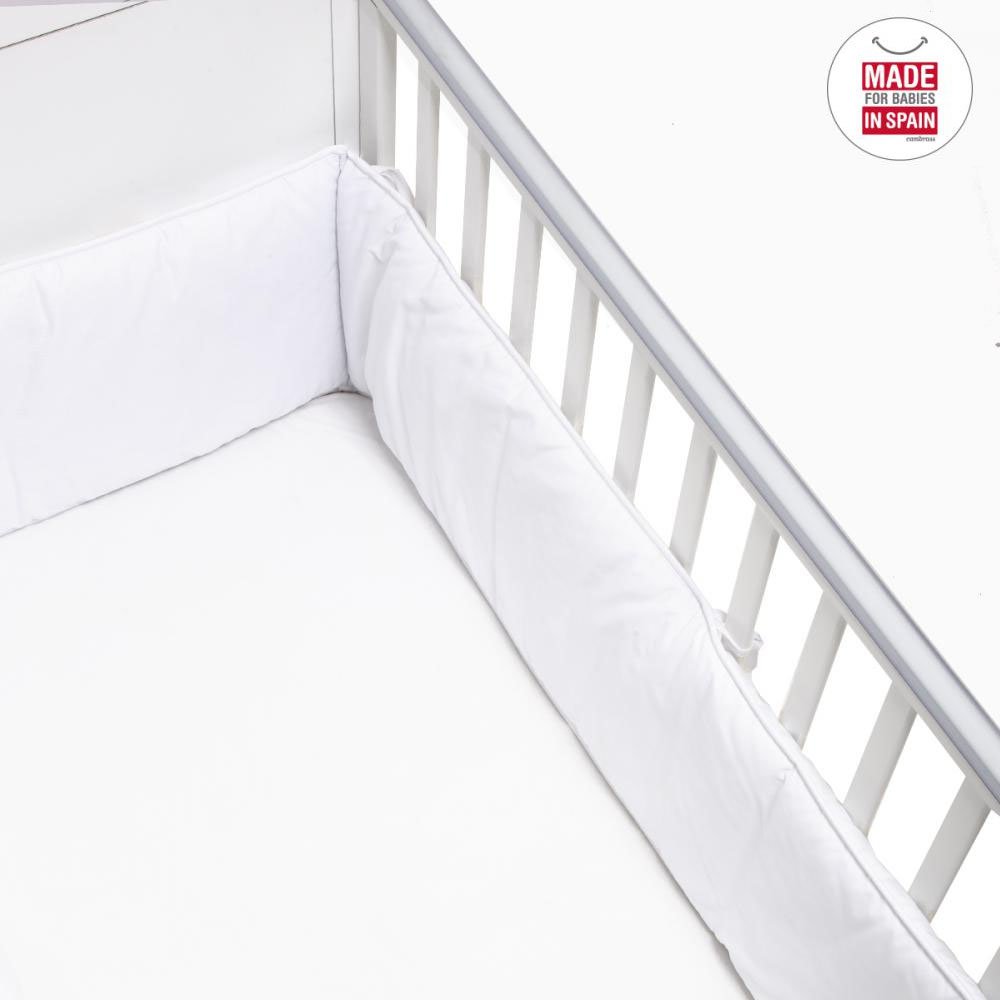 Baby Cotton Cot Bumper 420 - White