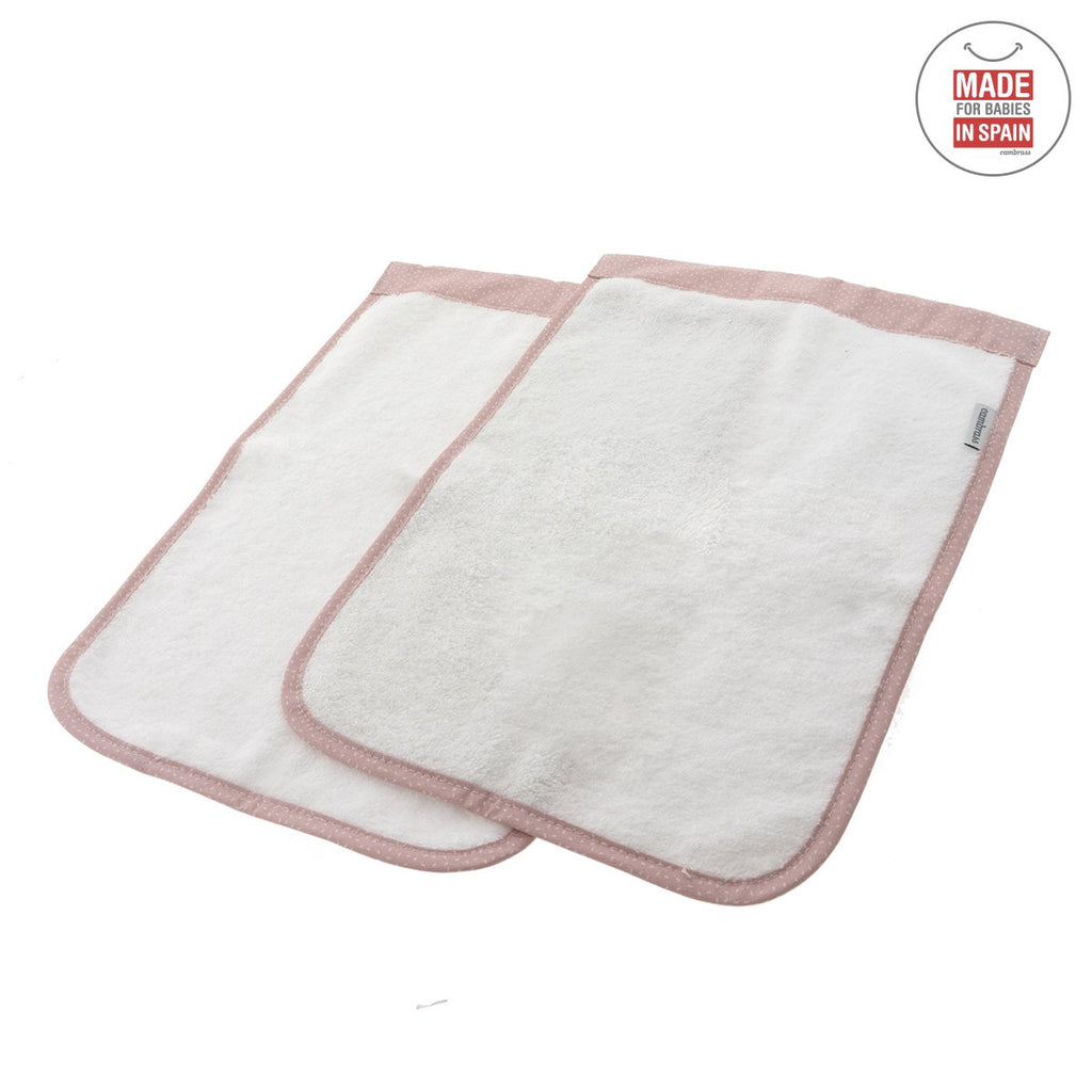Baby Cotton Set Of 2 Towels - Light Pink