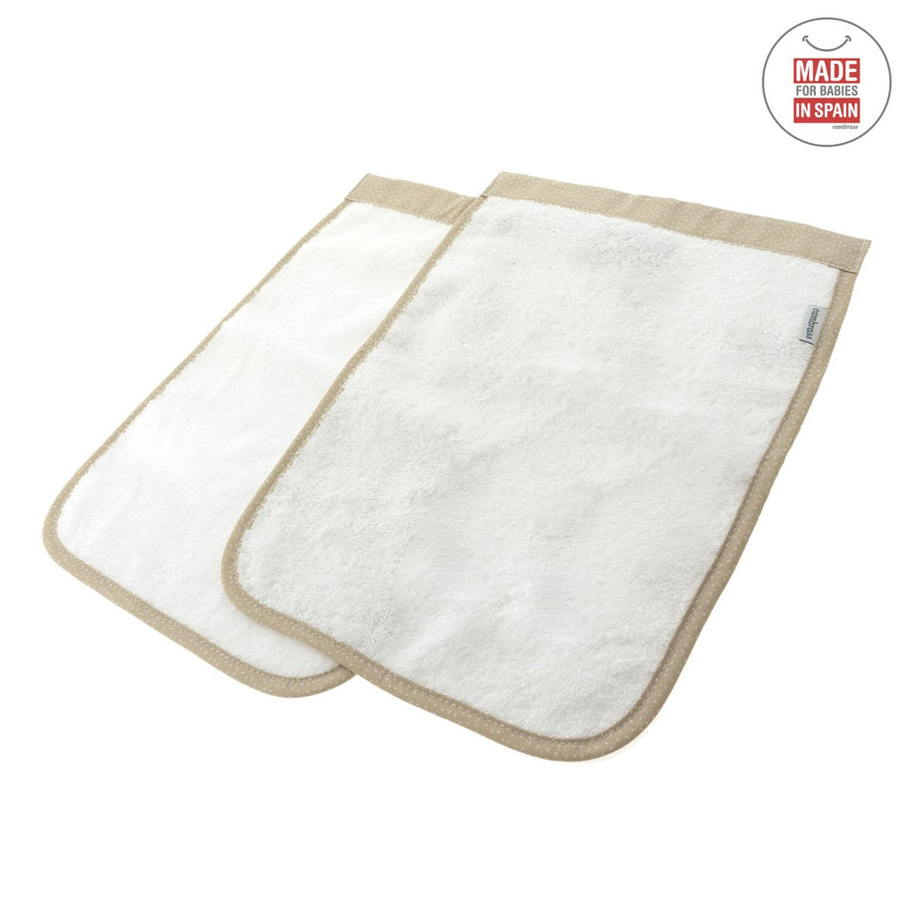 Baby Cotton Set Of 2 Towels - Beige