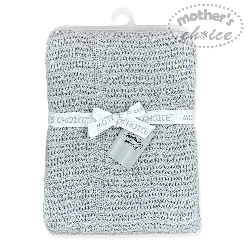 Mother's Choice Cellular Blanket - Grey