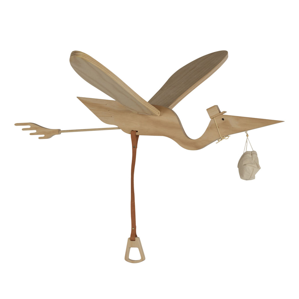 Quax Mobile Bird Pelican-Wood
