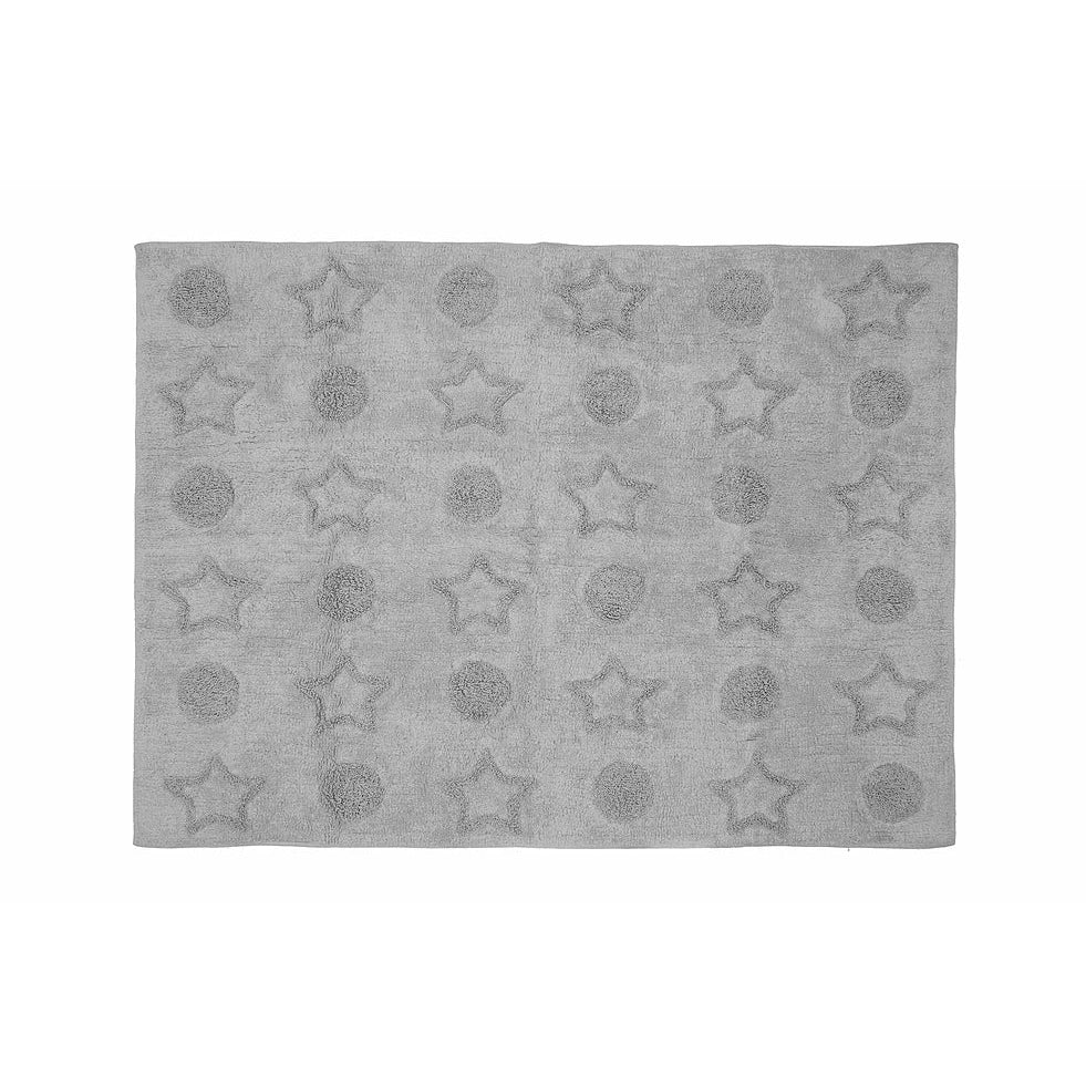 100% Cotton Washable Carpet 120*160- Planet Grey