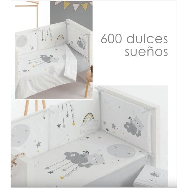 Bimbidreams 3Pcs Cradle Set 50X80 - Sweet Grey Dream