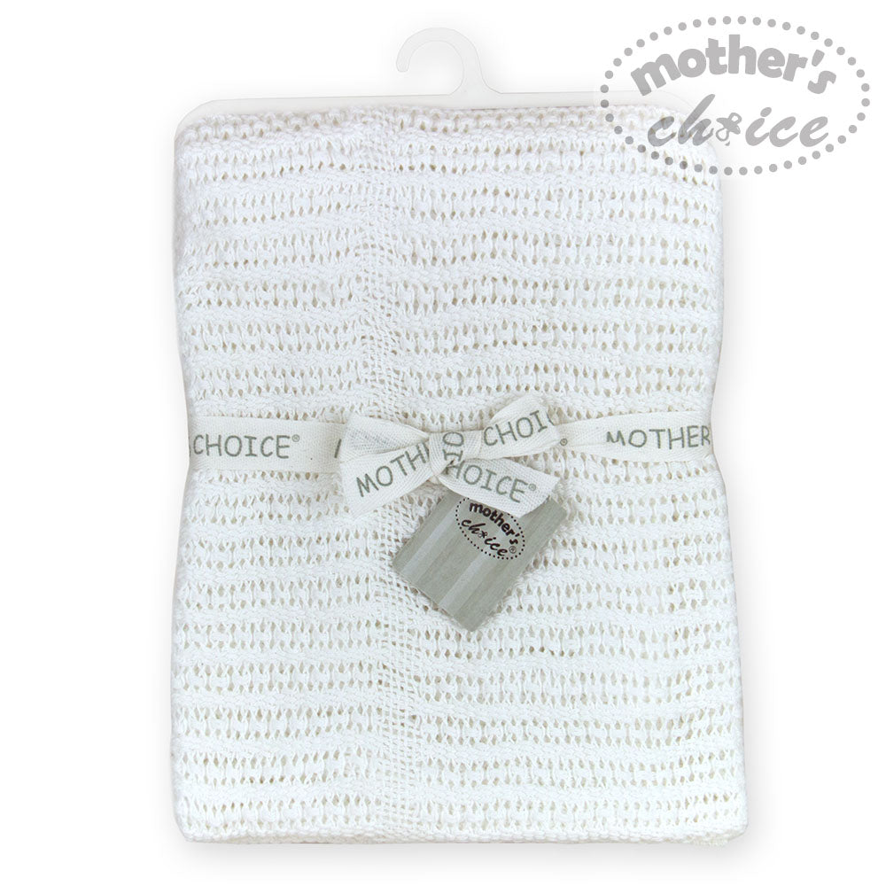 Mother's Choice Cellular Blanket - White