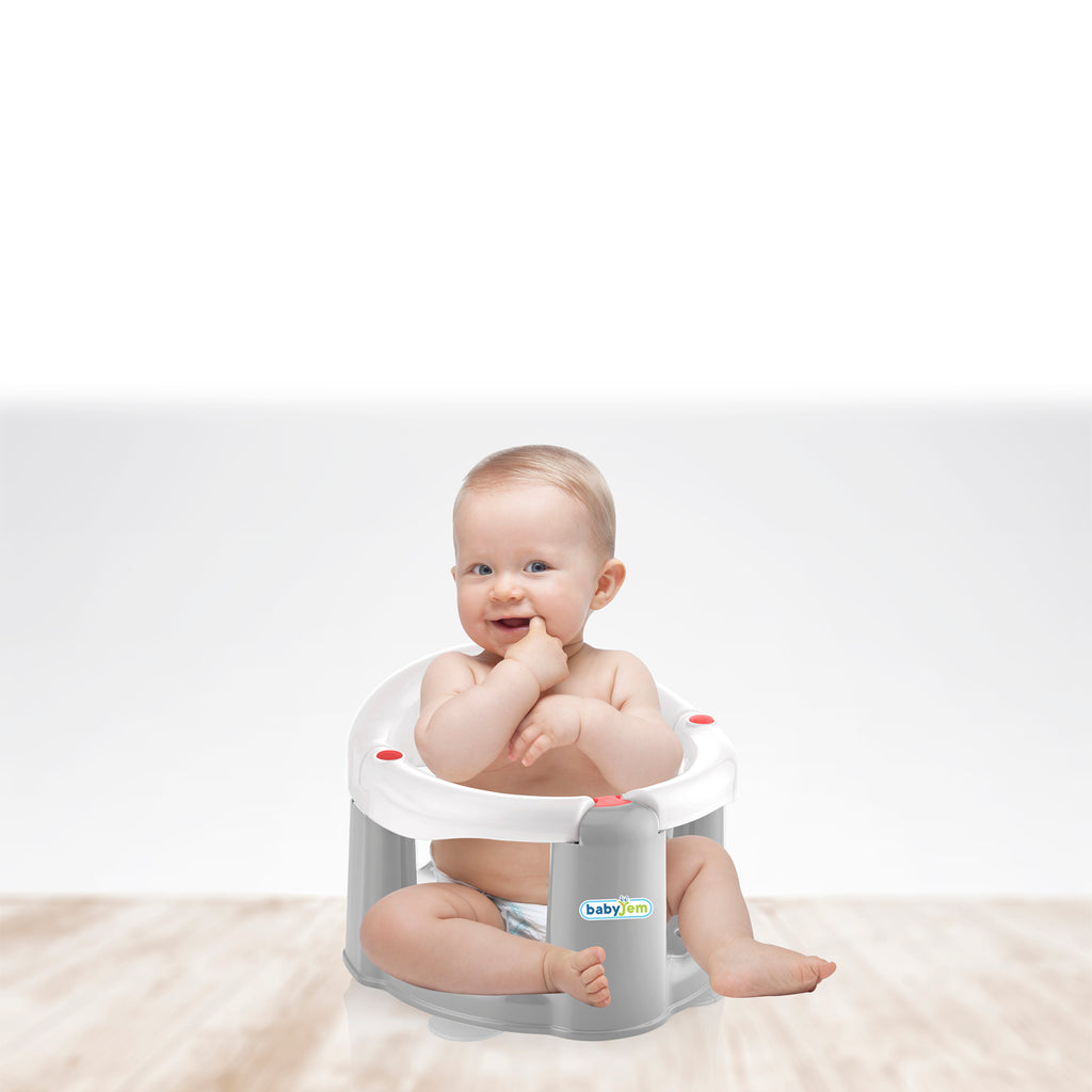 Babyjem Anti-Slip Baby Bath & Sleeping Seat - Grey