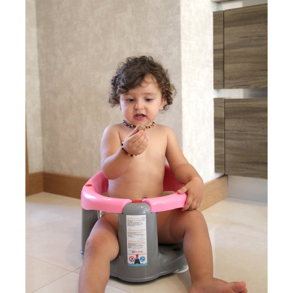 Babyjem Anti-Slip Baby Bath & Sleeping Seat - Pink