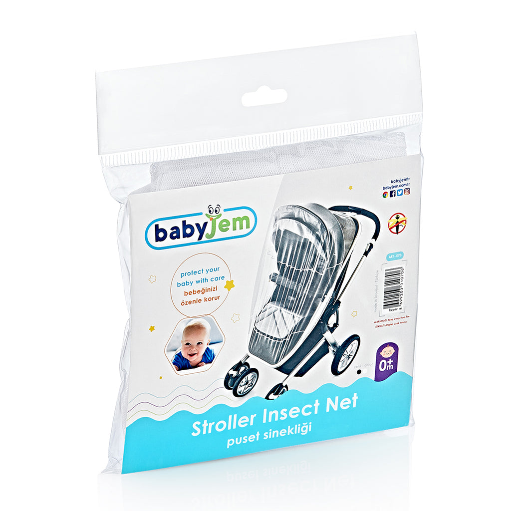 Babyjem Stroller Insect Net - White