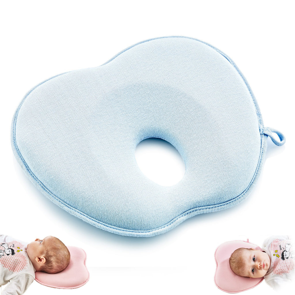 Babyjem Flat Head Prevention Pillow / Blue