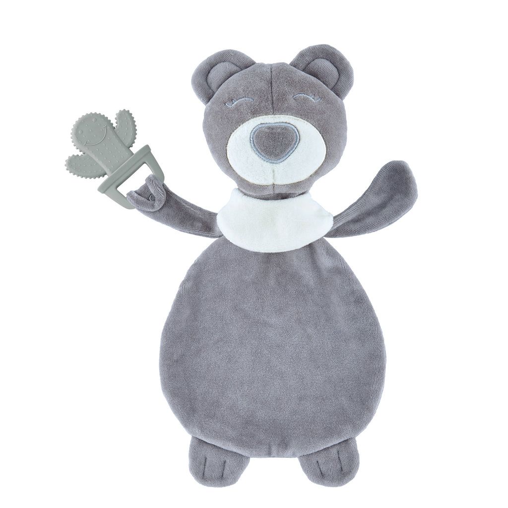 Babyjem My Sweet Bear Toy With Teether - Grey