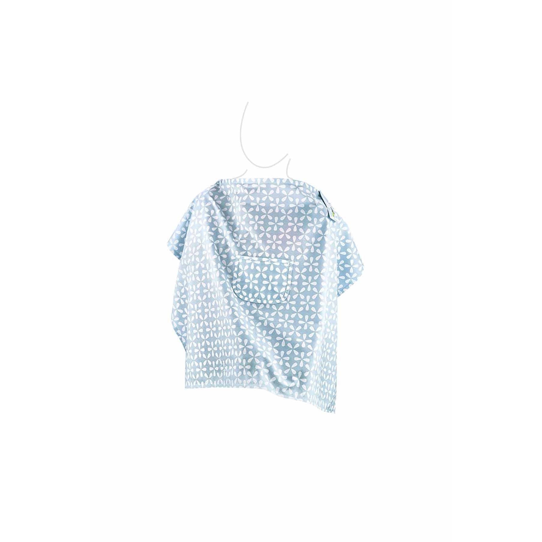 Babyjem Nursing Apron With Pocket - Blue